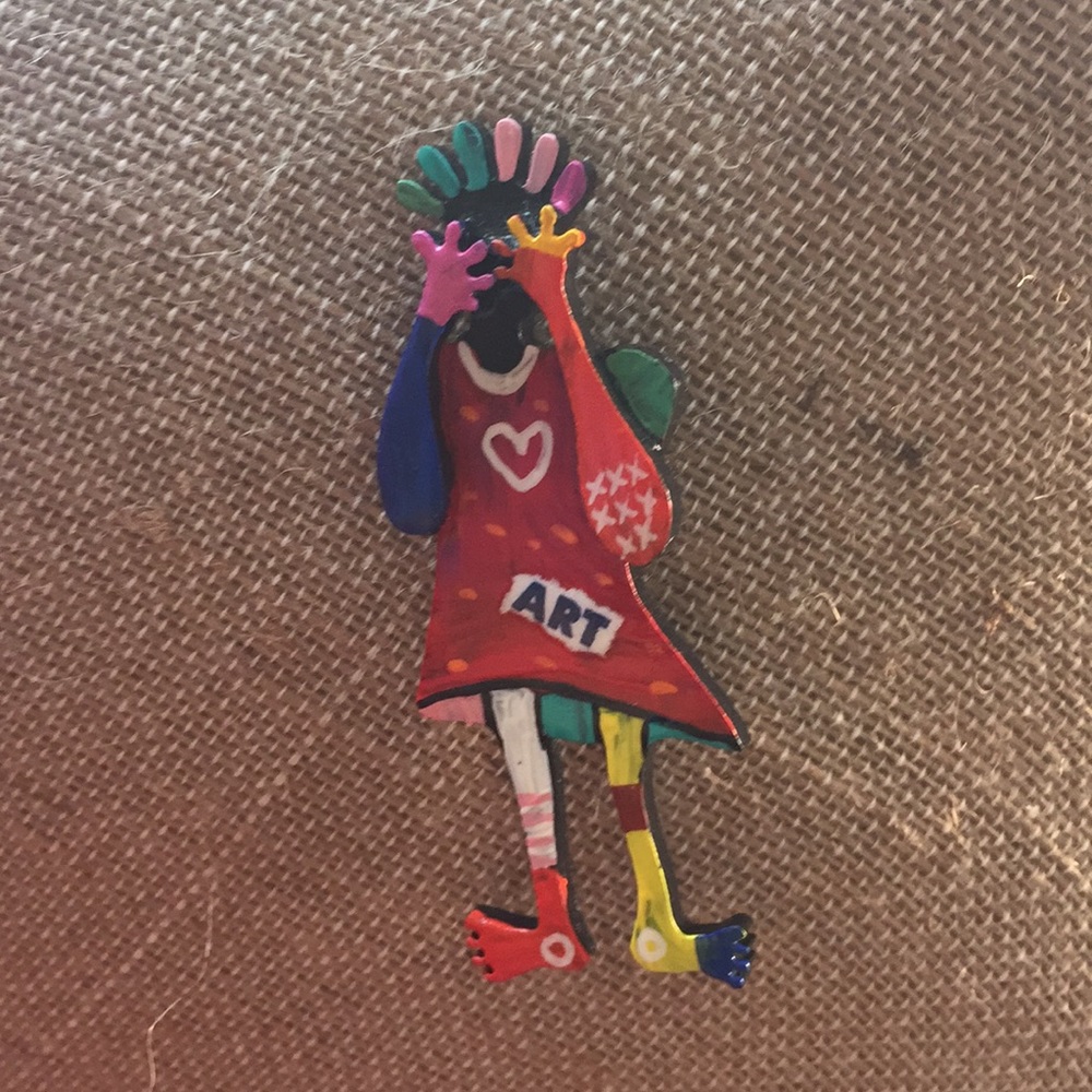 Joe sam art pin